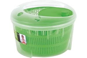 AURSTORE BASA - Escurridor de ensalada, plástico, sin BPA, fácil y rápido. Capacidad: 4,5 L (color aleatorio), essoreuse 1