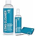 ROYAL CARE Lens Cleaner Spray Kit – 100ml|500ML Refill bottles with 1 Microfiber Cloths and 1 screw drive – Eyeglasses, Cameras, and Lenses - Safely Cleans Fingerprints, Dust, Oil