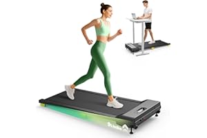 UREVO Tapis Roulant Elettrico con Inclinazione 9% & Smorzamento a 6 punti，Tapirulan Salvaspazio Con LED Dispaly & Telecommando, Walking Pad Pieghevole per Camminare e correre Con Ufficio & Casa