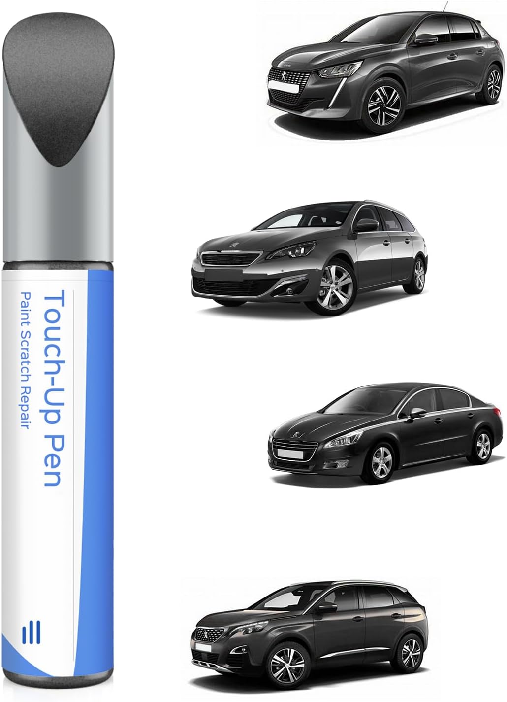 Pintura de retoque EVL Gris Platinium para Peugeot Exact Match - Reparación de arañazos y desconchones