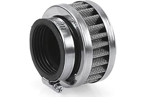 YIDASOUKO 38-40MM Motorcycle Air Filter Universal Air Intake Filter Pod, High Flow Motorcycle Air Filter Pod for 110cc-160cc ATV Pit Bike Scooter Motorbikes Quad Bikes （2″H）