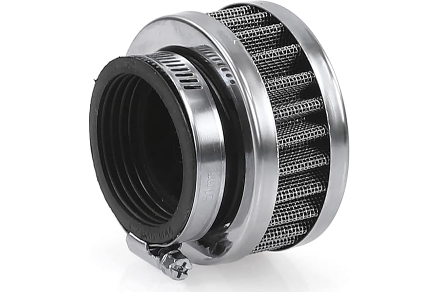 38-40MM Motorcycle Air Filter Universal Air Intake Filter Pod, High Flow Motorcycle Air Filter Pod for 110cc-160cc ATV Pit Bike Scooter Motorbikes Quad Bikes （2″H）