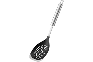 SILBERTHAL Schiumarola silicone e acciaio inox - Schiumarole rotonda cucina - Grande