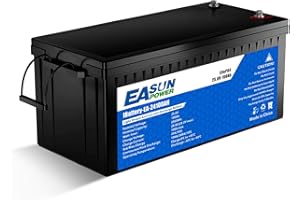 POWLAND Batteria LiFePO4 24V 100Ah con Oltre 6000 Cicli di Profondità,Batteria Litio 24V e di Protezione BMS e Schermo LED，Perfetta per Marine, Pannello Fotovoltaico, Casa (24V 100A)