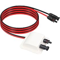 Slocable ABS-Doppelkabeleinführung Mit 3m 10 AWG Kabel – Wasserdicht & UV-beständig – Ideal Für Solaranlagen, Camper & Boote
