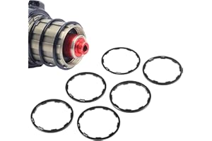 WUISOLQP 6 pièces d'espaceur de pédalier de vélo Rondelle d'espaceur de Cassette Moyeu d'espaceur de pédalier de vélo Joint d'axe de pédalier pour VTT Vélo de Course Vélo Universel