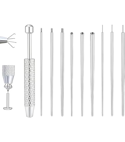 Kit De Perçage D'oreille FYOBOT - Pistolet Perceur, Boucles D'oreilles, Marqueur - Pour Piercing à Domicile