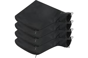 Plimbin 4 Pcs Dust Bag, Mitre Saw Dust Bag with Zipper and Wire Stand Anti-Dust Cover for 255 Model Miter Saw Dust Collection