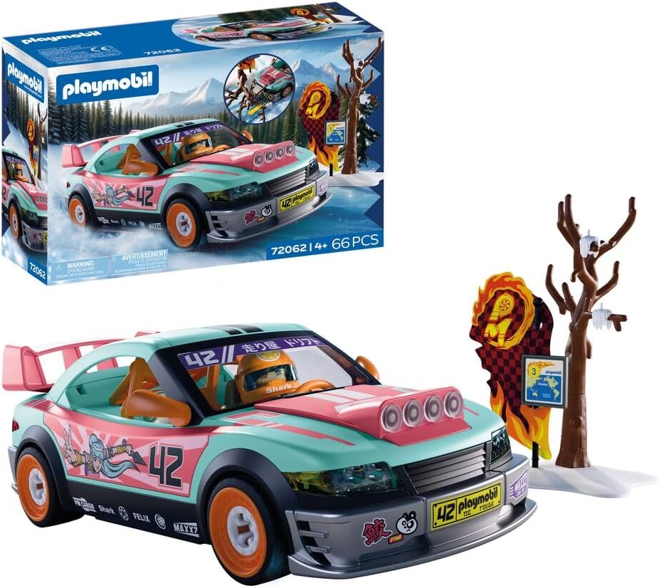 PLAYMOBIL | Cars | Offroad Tuningcar | Coche Tuning con ariete y alerón Trasero | Juguete Infantil a Partir de 4 años | 72062