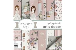 ARTIS DECOR COLECCIÓN PAPEL SCRAPBOOKING COMUNIÓN NIÑA ROSE