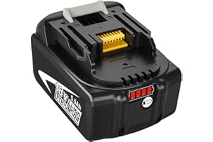 Boetpcr 18V 5.5 Ah Batterie avec Indicateur Remplacement pour Makita BL1860B BL1850B BL1860 BL1850 BL1840 BL1845 BL1835 BL1830 BL1815 LXT-400 pour Makita Batterie 18V