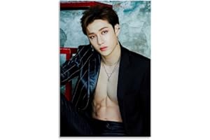 HELLOVE Kpop Stray Kids Poster décoratif sur toile pour salon, chambre à coucher, 30 x 45 cm