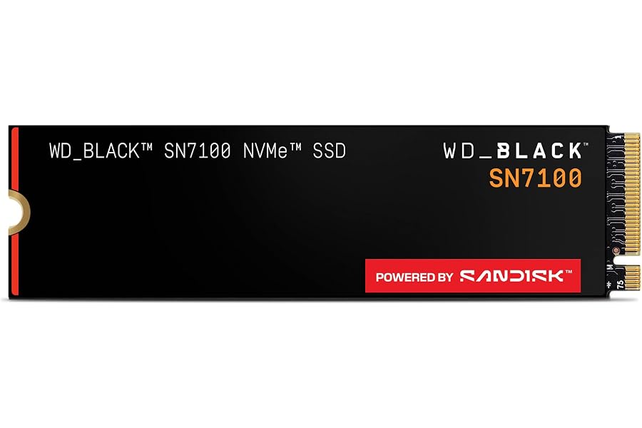 WD_Black SN7100 NVMe SSD 1TB (Velocidades hasta 7250/6900 MB/s de Lectura/Escritura, M.2 2280, Next Gen TLC 3D NAND, SANDISK 