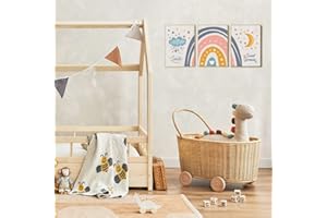 VIPOL. Láminas decorativas infantiles para cuadros bebé, niño, niña-Decoración pared varios tamaños y modelos. (pack 3uds-A4, ARCO IRIS)