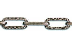 Chapuis LVBL10 Patentkette, runde Glieder, Bronze, maximale Belastung 8 kg, Durchmesser 2 mm, Länge 1,5 m