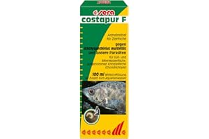 sera costapur F 100 ml - Arzneimittel für Fische gegen Ichthyophthirius multifiliis und andere einzellige Hautparasiten, Medizin fürs Aquarium