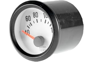 Mintice™ Car Motor Vehicle Black Face 2" 52mm Pointer Water Temp Temperautre Gauge Meter LED Light