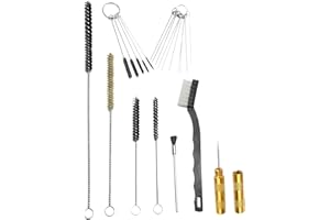 Lsydgn 22 Stück Airbrush Cleaner Airbrush Reiniger Airbrush Reinigungsset Lackierpistolen Zubehör Tragbares Düsenreinigungszubehör Reinigungsbürste Set Spritzpistole Reinigungsbehälter