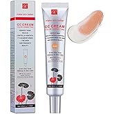 Color Correcting CC Cream, Skin Tint with Centella Asiatica, Korean Foundation SPF 25, CC Full Coverage Concealer Cream for A