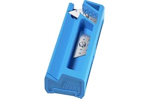 Knauf Kantenhobel mit 1 Arbeitsklinge und 3 Ersatzklingen – Gips-Hobel zum exakten Anfasen von Gipsfaser-Platten, Trockenbau-Hobel