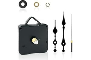 Zeeorymn Meccanismo Orologio da Parete, Set Completo di Lancette per DIY, Facile Installazione