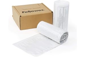 Fellowes 36052 Trash Bags for Shredders, 100 Pieces, Reduces Shredded Wastes, and Round Bottom Increases Storage Capacity, XSサイズ