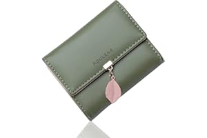 Roulens Monedero para Mujer con RFID, Pequeño y en Formato Corto, Cartera para Mujer, Piel sintética, Monedero pequeño, Cartera para Mujer, el Color es Muy Bonito