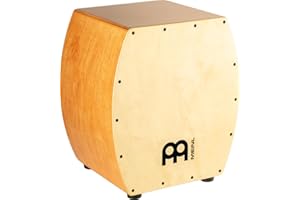 Meinl Percussion Arch Bass Cajon - Drum Box Bulbosa con Suono Rullante e Bassi Profondi - Suprrficie di Suono in Acero (SUBCAJ7SNT-M)