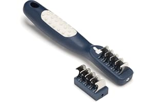 Mikki Doodles - Herramienta de aseo para perros, cuchillas microdentadas tratadas térmicamente, uso para mano izquierda y derecha, para cruce de caniche, talla única