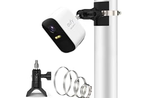 AKOEMXEEO Universelle Kamera Halterung für Eufy Cam, Pole Montagehalterung Wandhalterung für Andere mit 1/4" (6,35 mm) Schraubenloch Kamera, Verstellbare Camera Halterung für eufyCam (1 Stück)