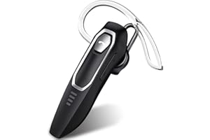 Micool Trucker Bluetooth Headset, Noise Cancelling Single Ear Earpiece, 30H Talking Time, Speak Callers Name, Hands Free Bluetooth Earpiece for Cell Phone