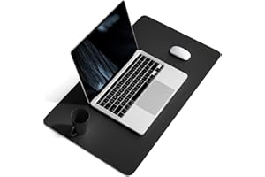 Kimroxi Non-Slip Desk Pad 90 * 40cm Waterproof PVC Leather Desk/Table Protector Ultra Thin Large Mouse Pad Easy Clean Laptop Mat Desk Writing Mat Multi Functional Mouse Pad for Office Home School