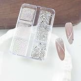 6lı Tırnak Metal Havyar ve Parlak S&uuml;s Taşları 3 Boy Nail Art S&uuml;sleme Taşları WN-524
