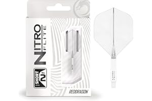 ‎RED DRAGON RED DRAGON Darts – Zintegrowany System Lotek i Trzonków Nitro Flite – Kształt i Design Nr. 2 -Dostępny w Rozmiarach Krótkim, Średnim i Długim - Różnorodność kolorów - Profesjonalne akcesoria do rzutek