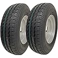 145R10 Trailer Wheel, Tyre 10" 500kgs 84/82N 4 stud 4 Inch PCD E-Mark (Set of 2)