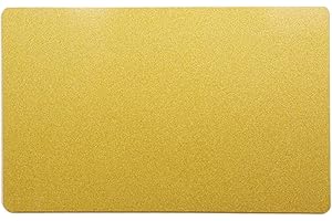 Ebamaz Aluminum Metal Business Cards for Sublimation Print 86X54X0.45mm Tablet Thick Pack of 10PCS (Pearl Gold, Blank)