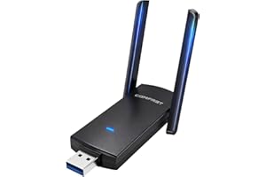 COMFAST AC1300 Mbps Adaptador WiFi USB Doble Banda 5G y 2.4GHz Receptor WiFi para PC, Antena Wi-Fi Externa Ajustable, Señal Potente, USB WiFi Compatible Windows 11/10/8.1/8, Mac OS 10.9~10.15