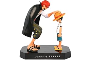 Gujey Figura de acción de PVC de Luffy y Shanks, Modelo de Personaje de Anime, Luffy y Shanks Figura de acción de Anime, Figura de acción de PVC Action Statue Modelo 18 cm