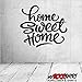 Produktbild Home Sweet Home 60x60cm Wandtattoo Aufkleber für alle glatten Flächen viele Farben zur Auswahl