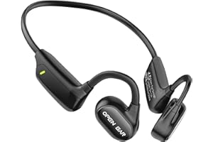 Hiteblaz Open Ear Headphones Bluetooth 5.3, Sports Earphone with Mic, 14H Playtime, 16.2mm Driver Air Conduction Wireless Headset, Sports Headphones, Multipoint for Running Workout Cycling Black