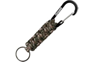 GREATRIL Schlüsselanhänger Karabiner - Paracord Karabinerhaken Schlüsselanhänger Kurz für Arbeit Autoschlüssel Flasche Camping Wandern Jungen/Mädchen/Herren/Frauen