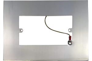 G&H BRASSWARE G&H 810C Polished Chrome Finger Plate Surround 212mm x 152mm for Double Plate