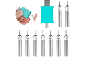 ‎GARMEE GARMEE 9 Stück Led Posen Angeln Mit Ladegerät Und Akkus - Aufladbar CR 425 Akku kompatibel mit LED Posen Angeln Schwimmer, Angeln Zubehör (Ladegerät*1+Akku*9)