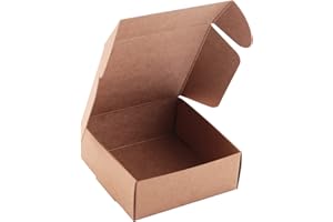 Niejgay BoîTe de à la Main en Papier BoîTe de Bonbons/Accessoires en Papier Brun BoîTe de Papier DIY en Papier Kraft (50 PièCes SéRies)