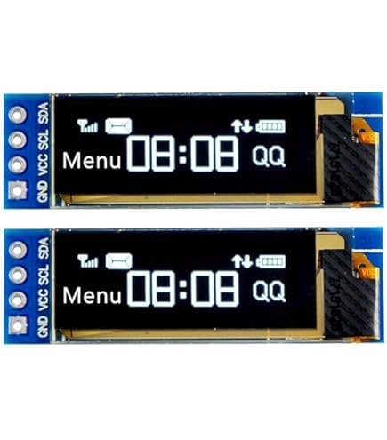thumbnail: APKLVSR 3 Stuks 0.91 Inch OLED Display - I2C Module, 128x32 Pixels, 3.3V/5V Voor Arduino En Raspberry Pi