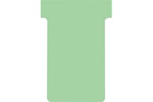 Franken TK101 Lot de 100 fiches T Rouge 17 mm pour porte carte 27 mm Vert clair