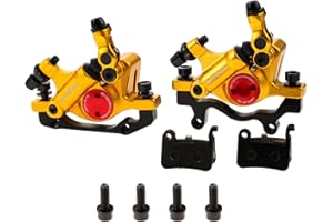 Mgoodoo Étriers de Frein à Disque Semi-Hydraulique Avant et Arrière, 1 Paire d'Étriers de Frein Hybirde Tirage par Câble Adaptés pour VTT Vélo de Montagne