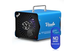 VICALO Générateur d'ozone 30 000 mg, ioniseur O3 pour la maison, la cave, la fumée et la chambre des animaux domestiques