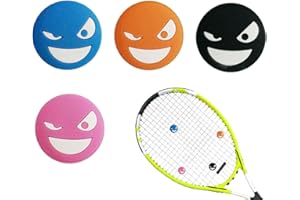 SULIUDAJI 4 Stück Tennisschläger Stoßdämpfer, Tennis Vibrationsdämpfer, Silikon Vibration Damper, Tennisschläger Vibrationsdämpfer, Für Badmintonschläger Squashschläger Tennisspieler tennis zubehör