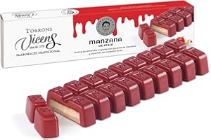 VICENS AGRAMUNT Turrón de Manzana de Feria 300g by Jordi Roca en Estuche Torrons Vicens - Dulces navideños de Calidad Suprema con Tradición e Innovacion - Praliné de Almendra con Caramelo y ganache de Manzana